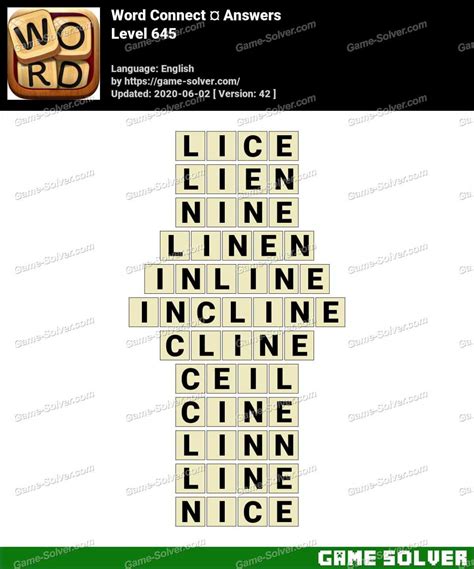 Wordalot Level 645 Answers (Android/IOS) .